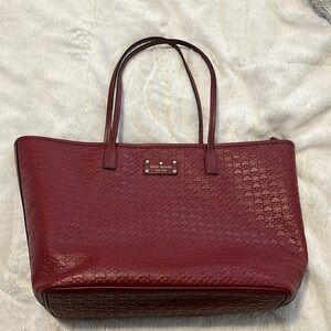 LIKE NEW Kate Spade Large Red Tote